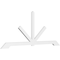 Ekena Millwork Vanguard Architectural Grade PVC Gable Bracket, 108"W x 45"H x 2"D x 4"F, 10/12 Pitch GBP108X45X0204VAN00 - alternate 1